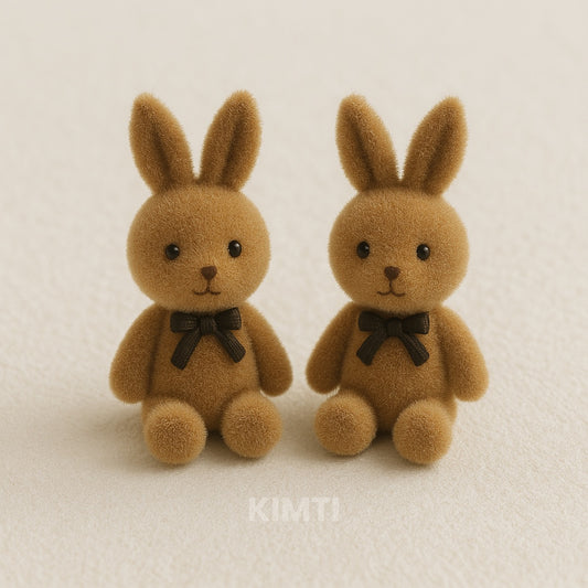 Playful Bunny Stud Earrings