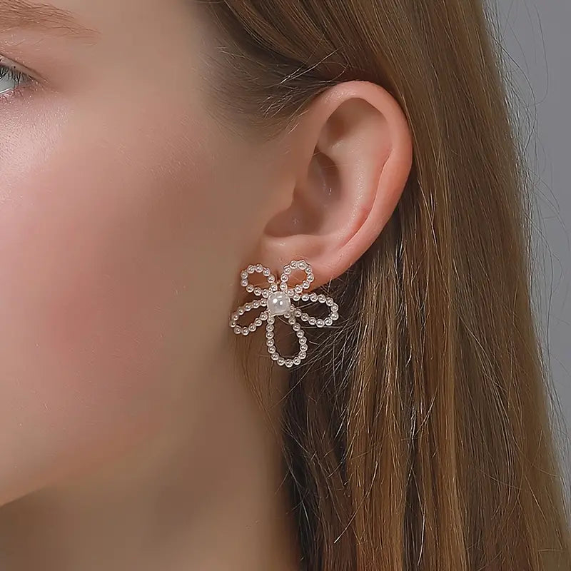 Pearl Blossom Flower Earring