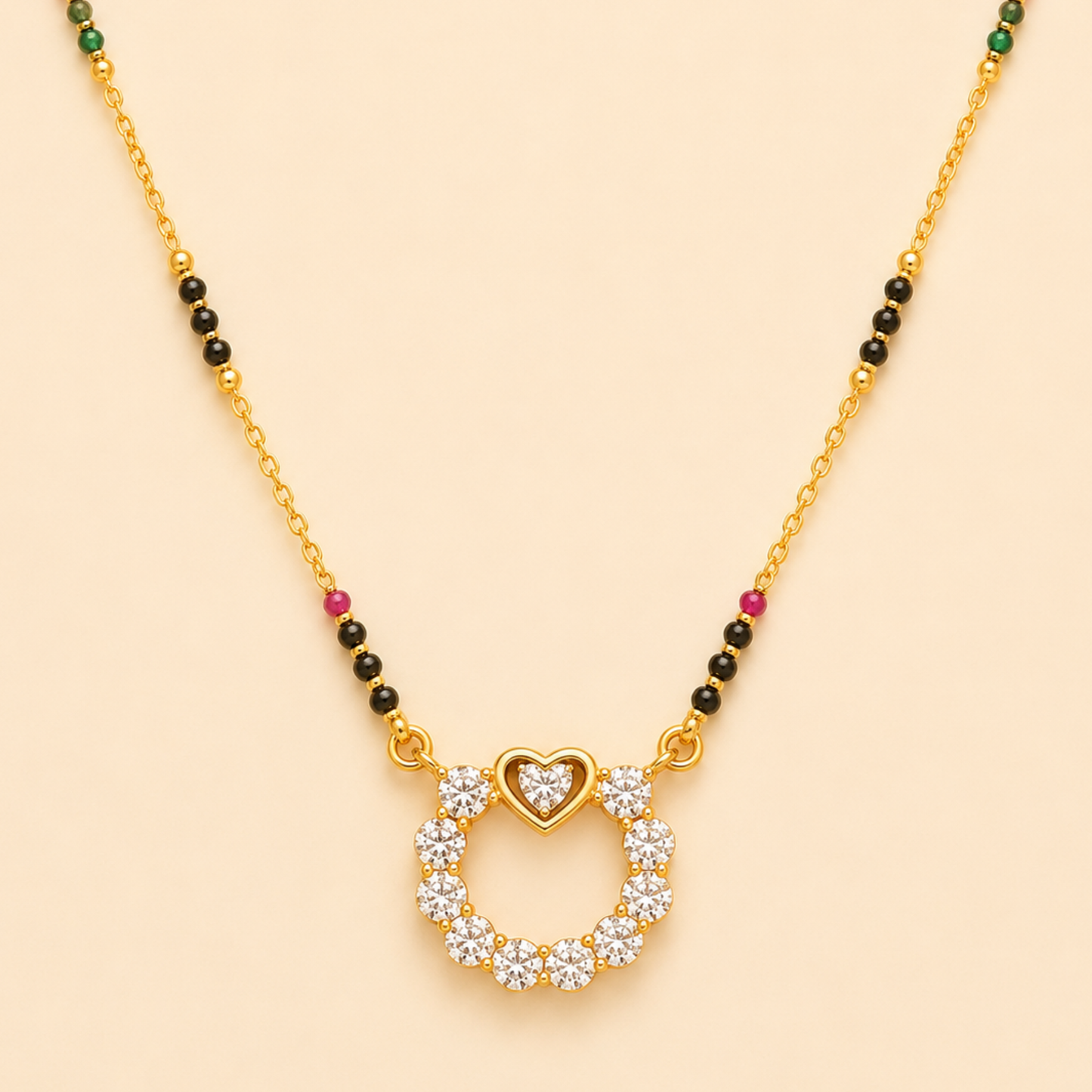 Eternal Heart Halo Mangalsutra