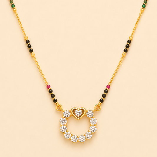 Eternal Heart Halo Mangalsutra