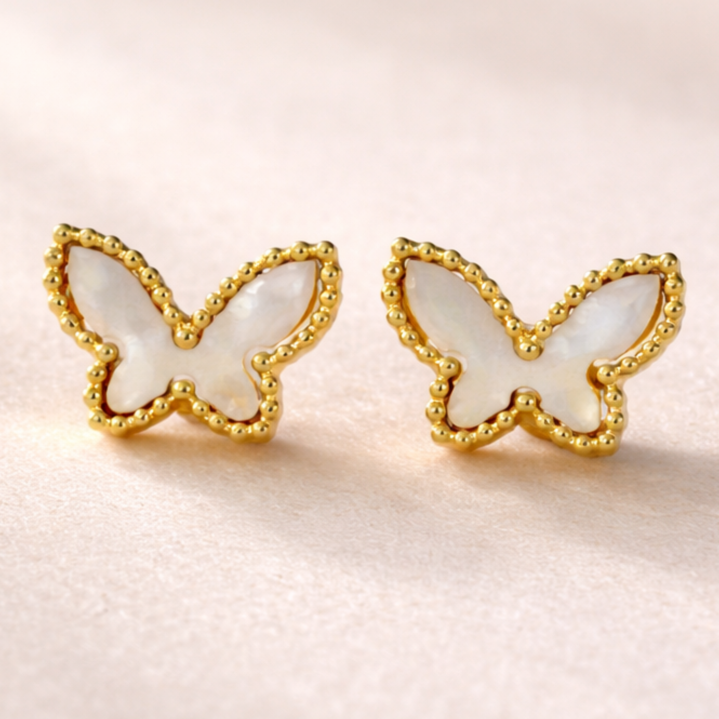 Dainty Gold Butterfly Studs