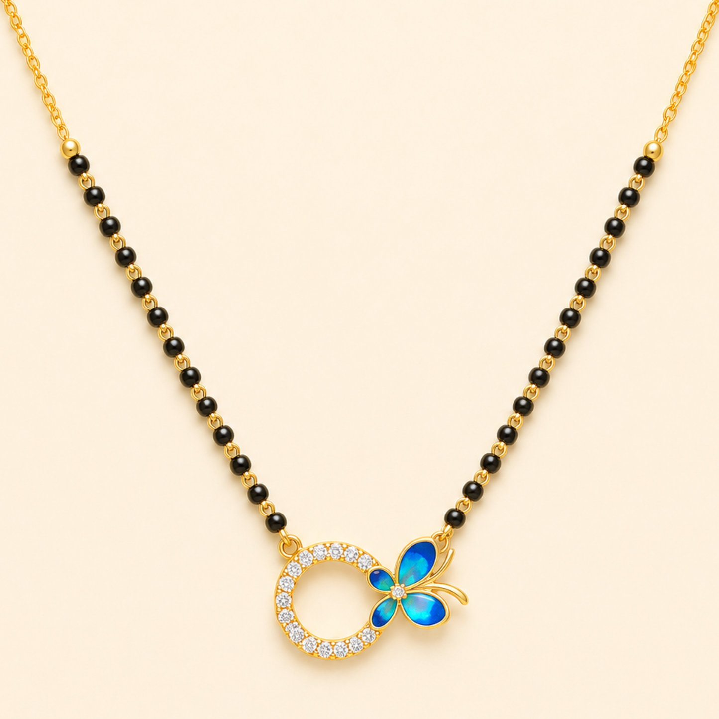 Neelpari Butterfly Mangalsutra