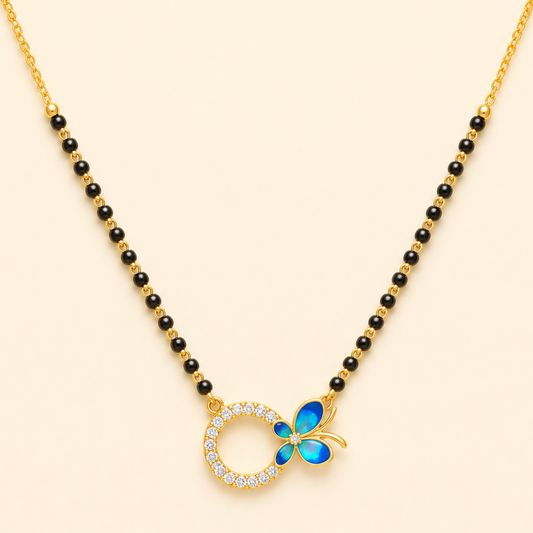 Neelpari Butterfly Mangalsutra