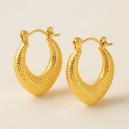 Anti Tarnish Blind Date Hoops Earring