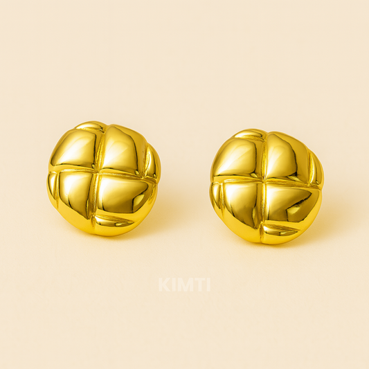 18k Gold Plated Bailey Stud Anti Tarnish Earring