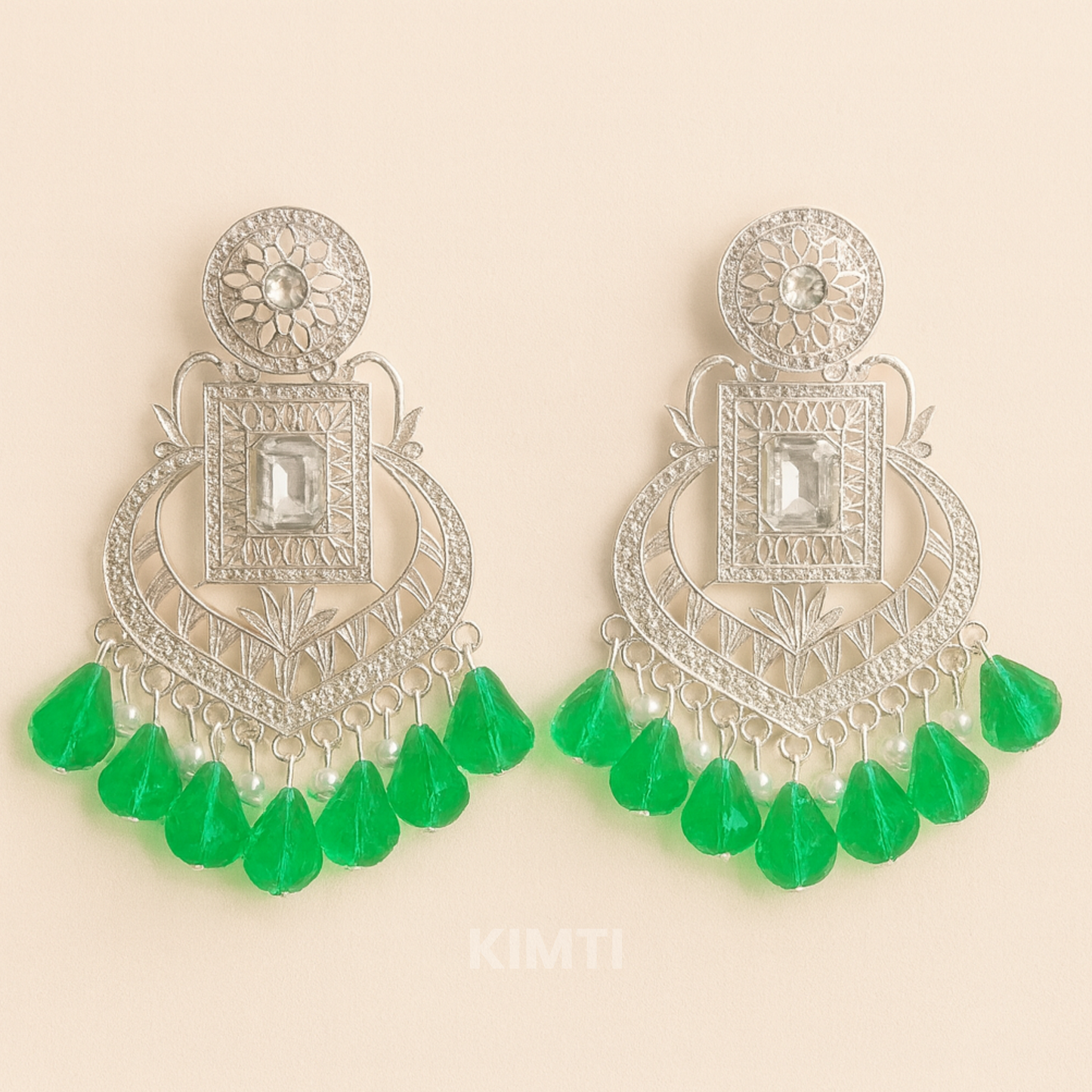Emerald Wave Chandbalis Jhumka