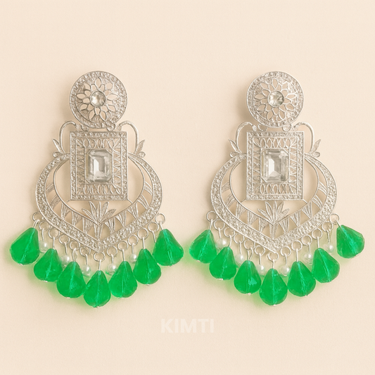 Emerald Wave Chandbalis Jhumka