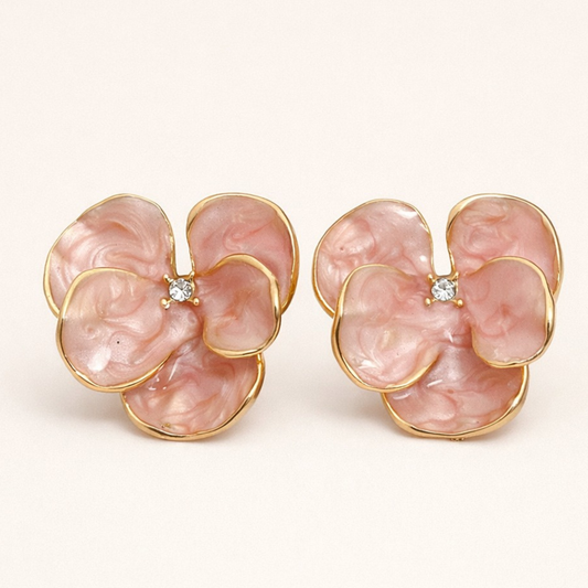 Serene Blossom Premium Stud Earrings