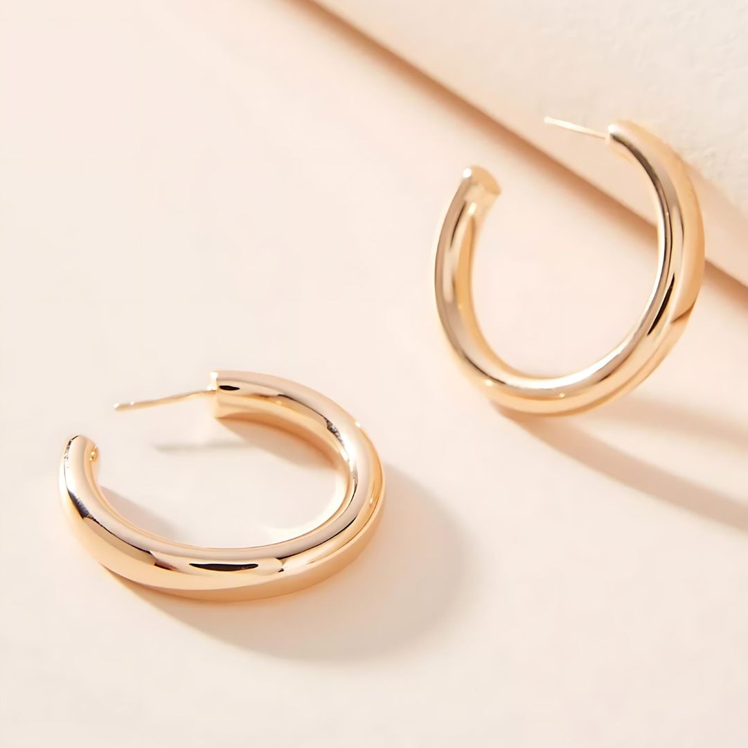 Dominique Hoop Statement Earrings