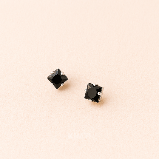 Men-Silver embellished with Black Zirconia