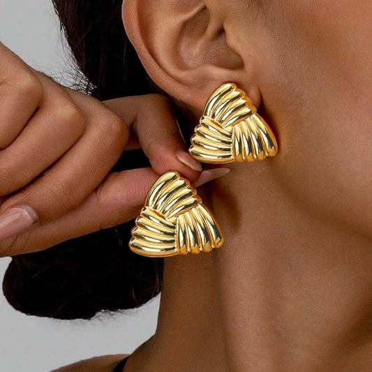 18k Gold Plated Trendy Earrings New Designs