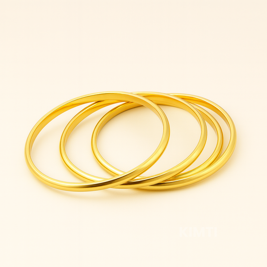 18k Gold Plated Bond Pure Grace Anti Tarnish Bangles ( Size2.4, 2.6 ,2.8 )