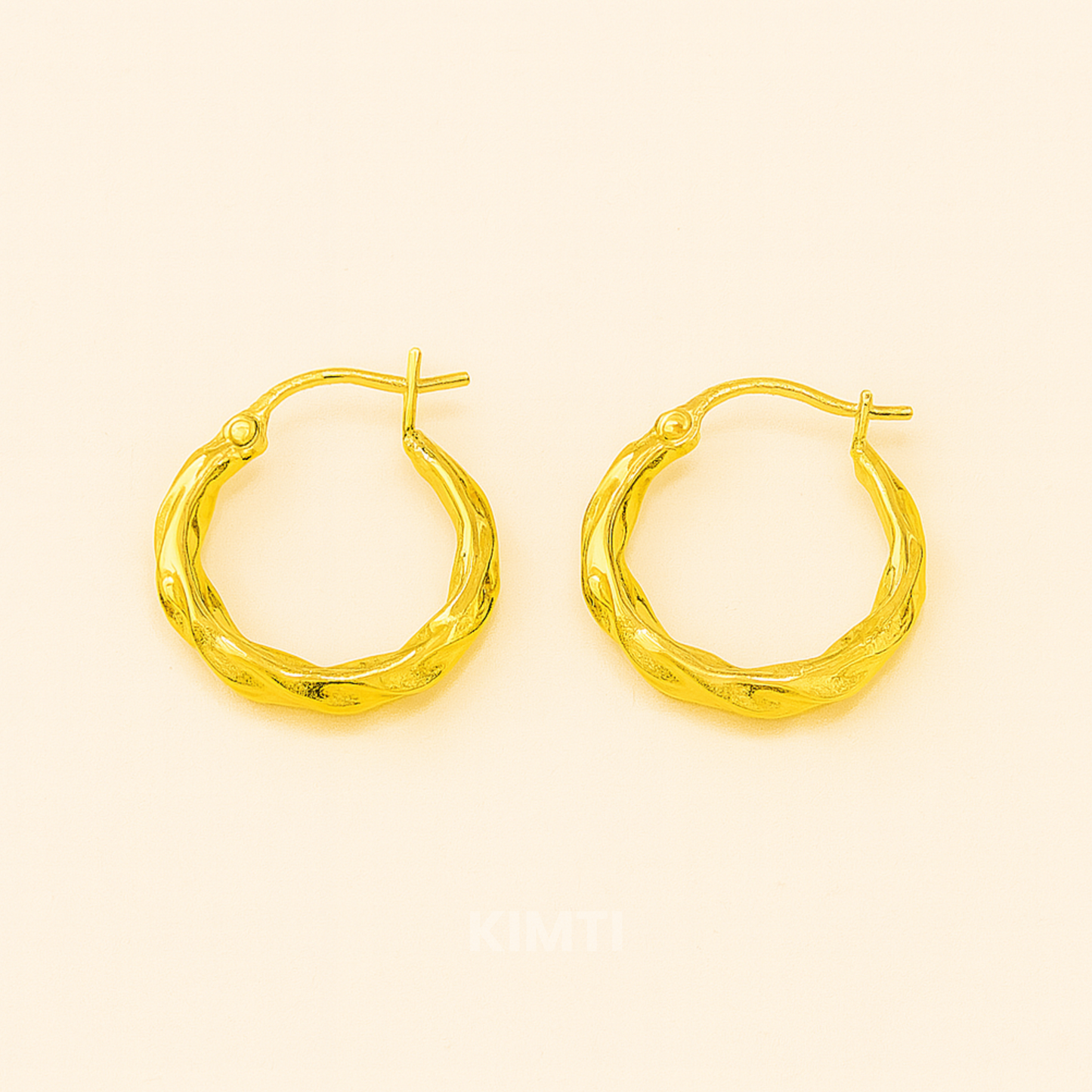 18k Gold Plated Luxe Hoop Anti Tarnish Earring