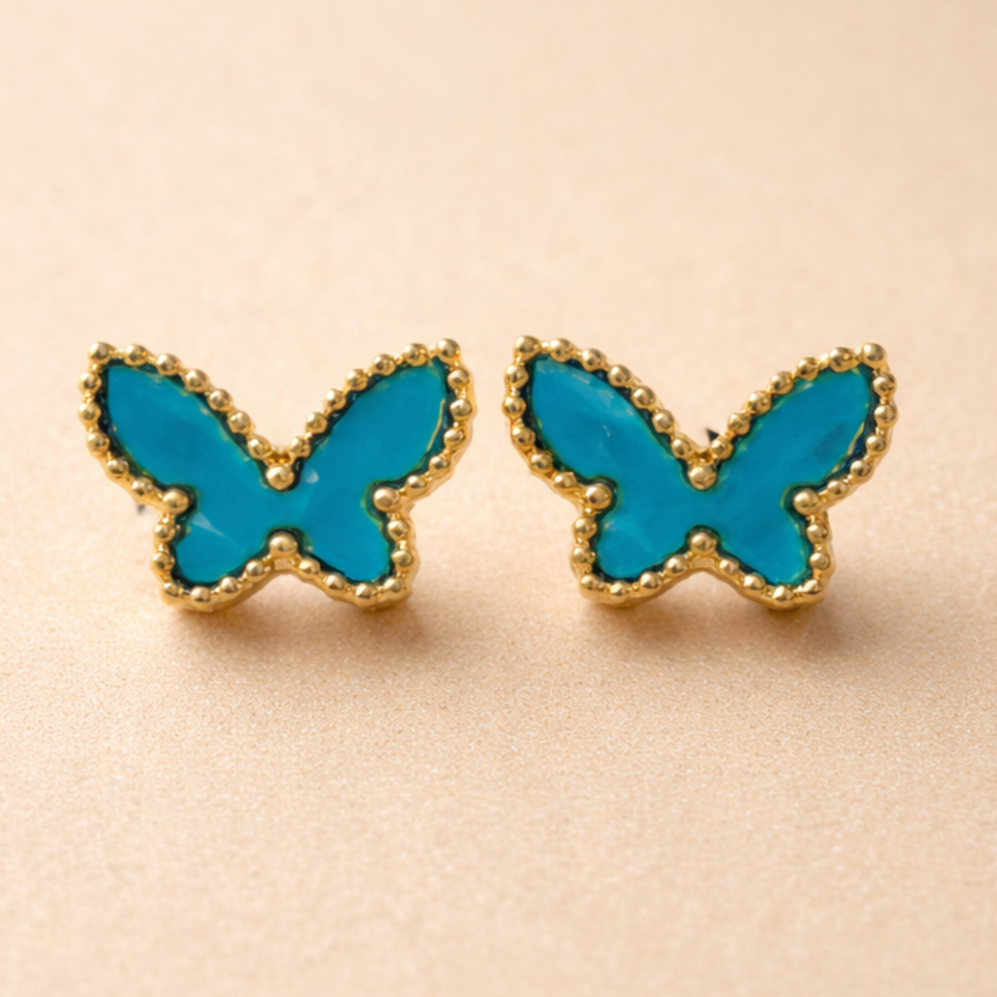 Dainty Gold Butterfly Studs