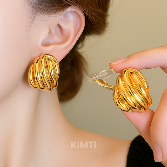 18k Gold Plated  Shila Drop Anti Tarnish Earring