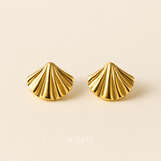 18k Gold Plated Christa Stud  Anti Tarnish Earring
