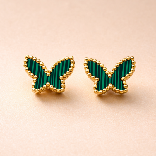 Dainty Gold Butterfly Studs