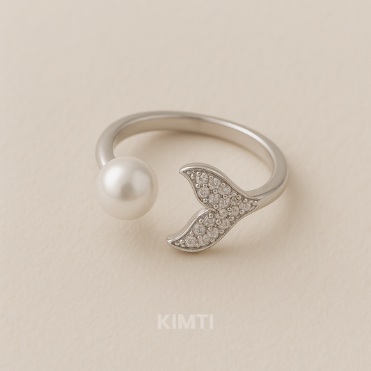 Silver Bling Blogger Pearl Ring