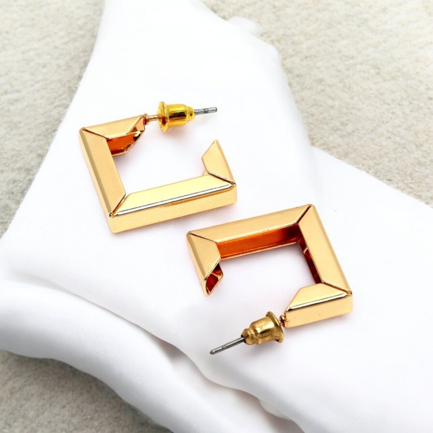 Minimalist Square Hoop Earring