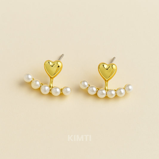 Whenever Heart Pearl Earring