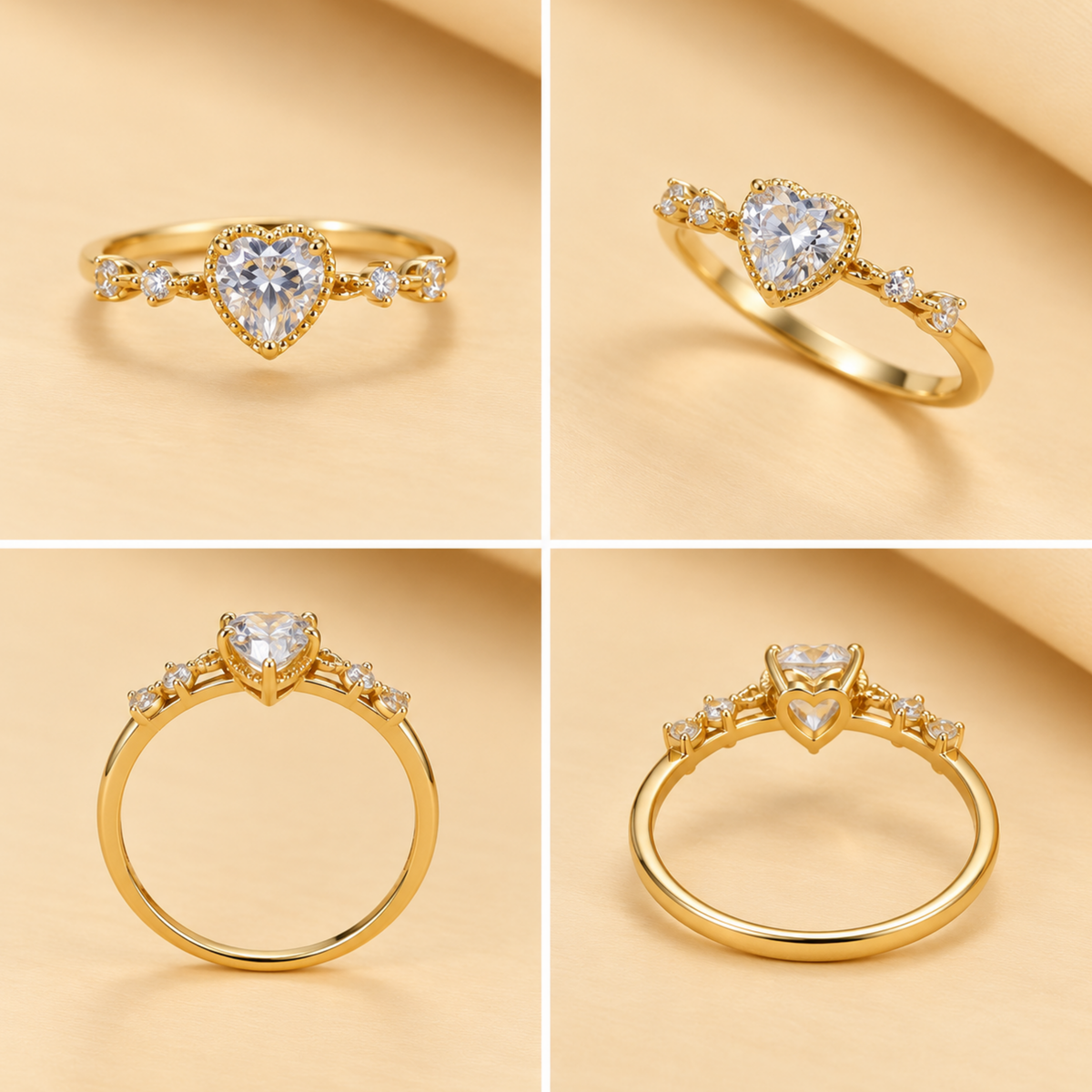 18K Gold Plated Love Blossom Ring