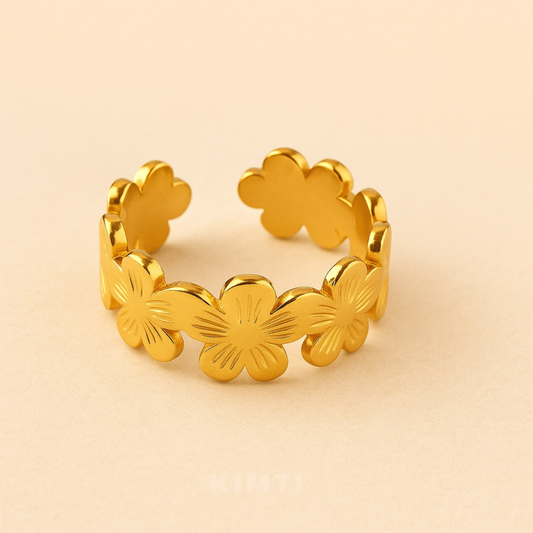 18K Gold Plated Bloomelle Ring for Women
