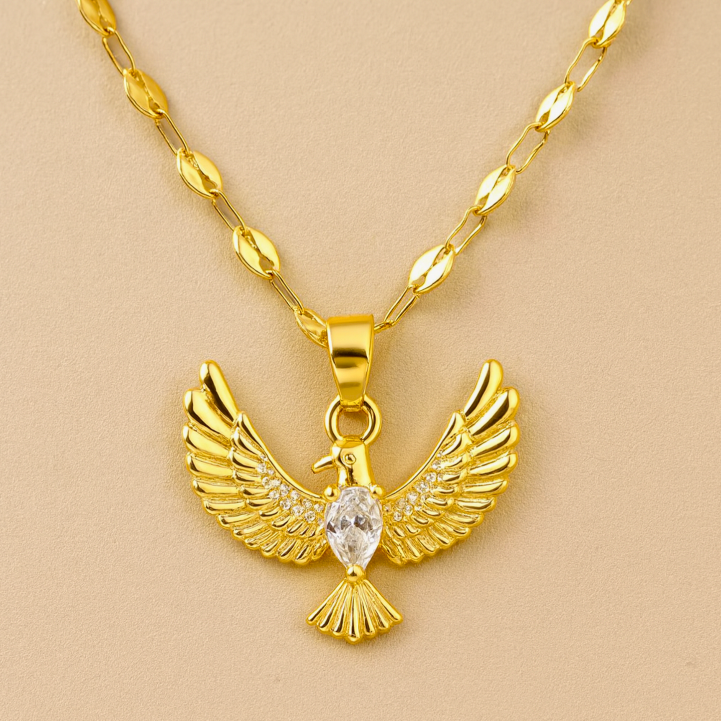 Opulent Fairy Wings Anti-Tarnish Necklace