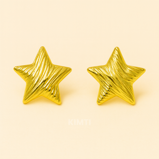 18k Gold Plated Starla Stud Anti Tarnish Earring