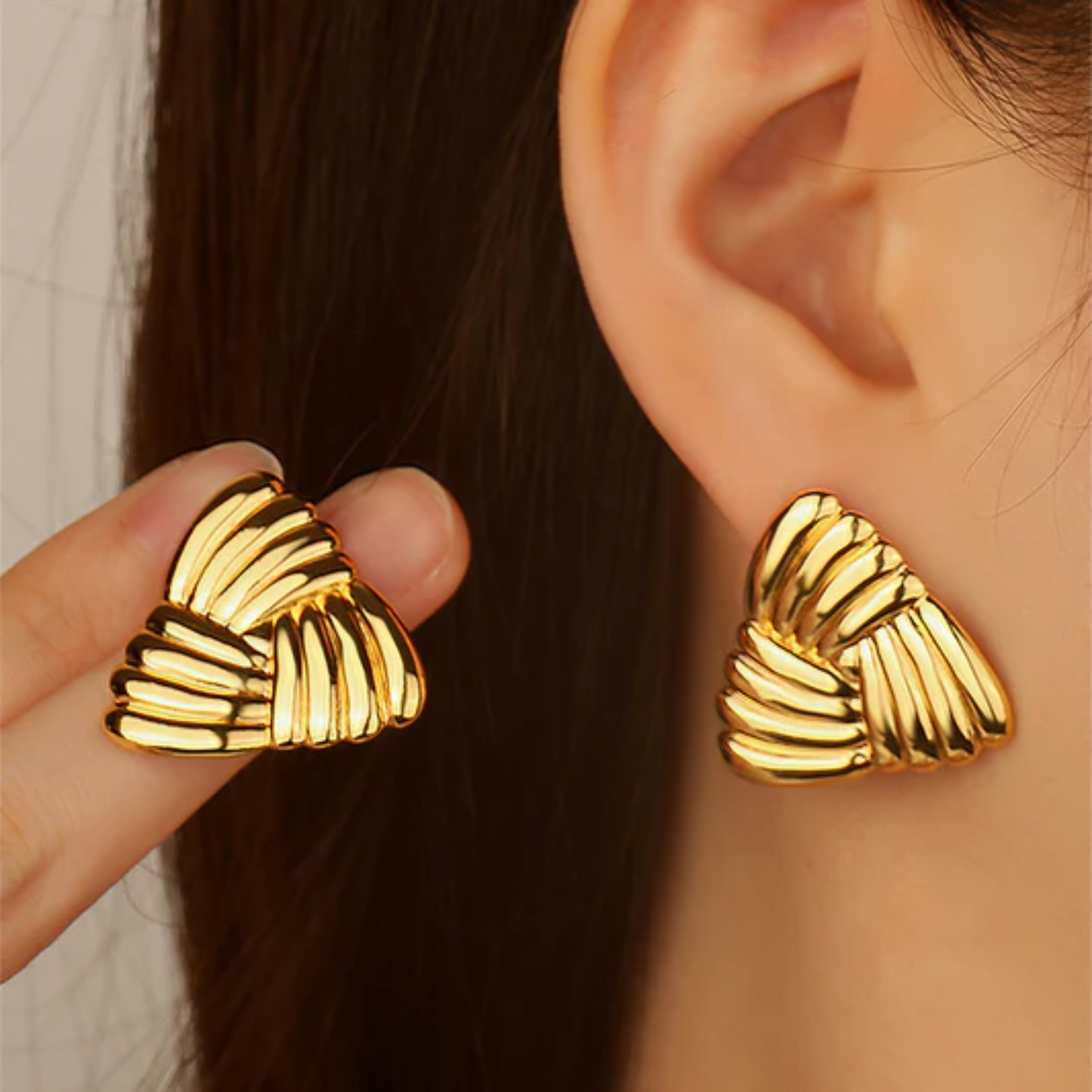 18k Gold Plated Trendy Earrings New Designs