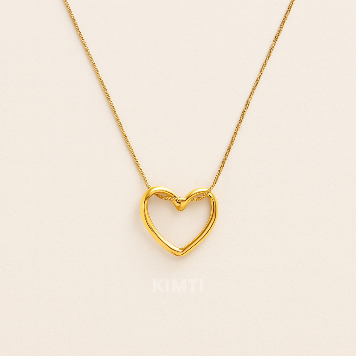 Deal Rs. 299 18k Gold Plated Infinity Heart Pendant Necklace
