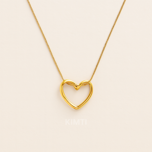 Deal Rs. 299 18k Gold Plated Infinity Heart Pendant Necklace