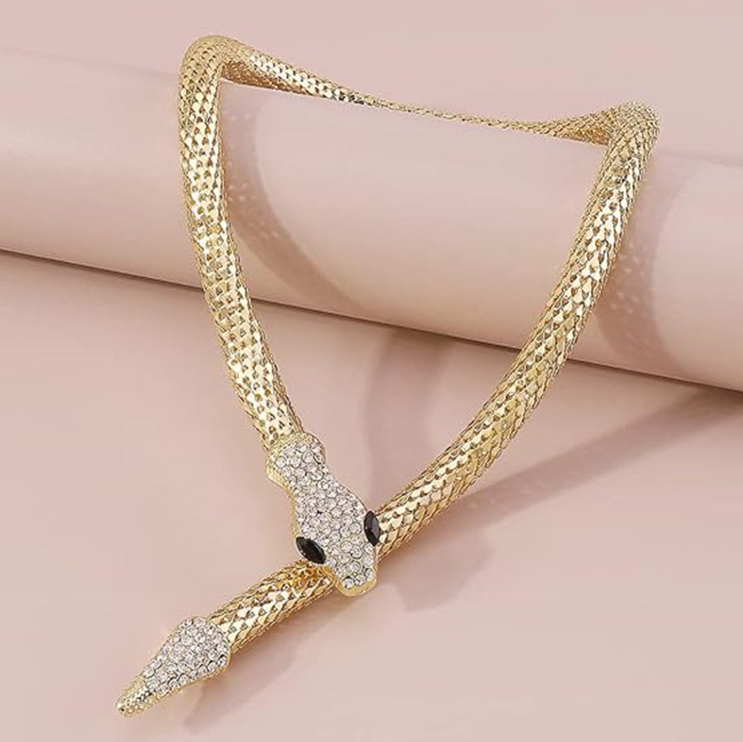 Golden Snake Choker Serpenti Necklace