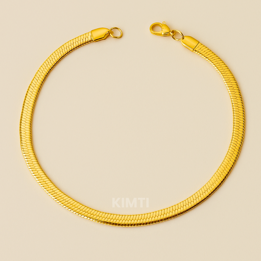 Men - 18K Gold Plated Anti Tarnish Snake Bracelet