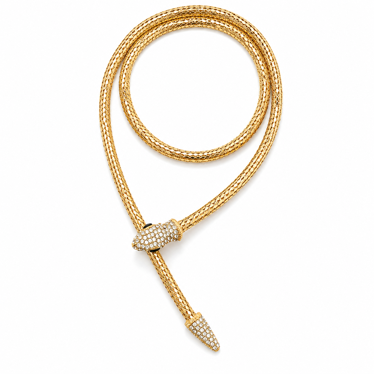 Rs 499 Dual Layer Snake Golden Necklace