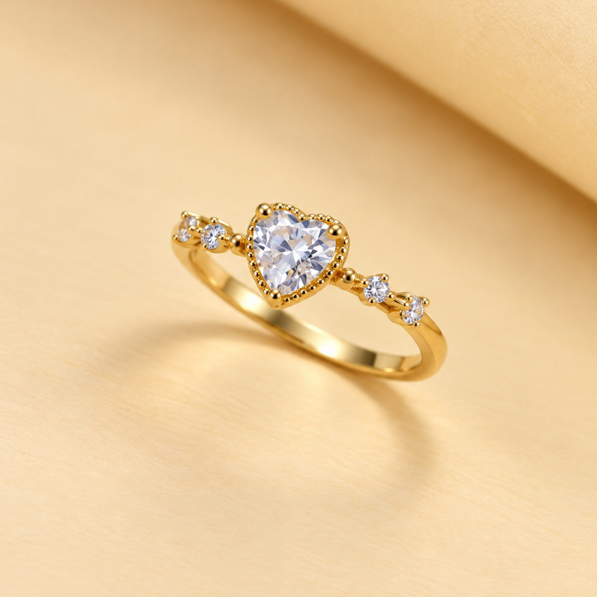 18K Gold Plated Love Blossom Ring