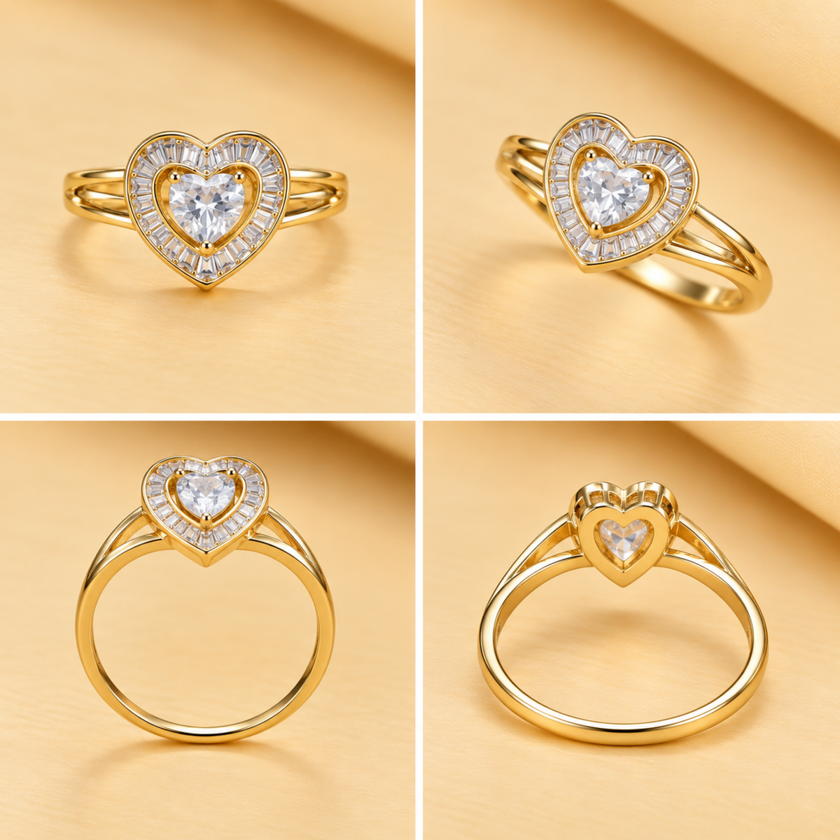 18k High Gloss Evermore Heart Ring