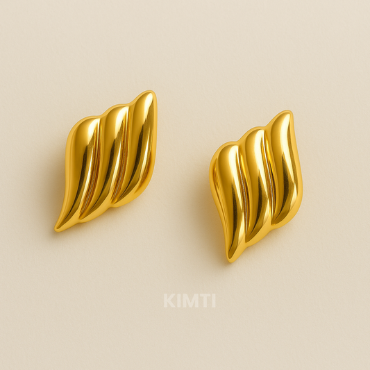 18K Gold Plated Vogue Stud Earring