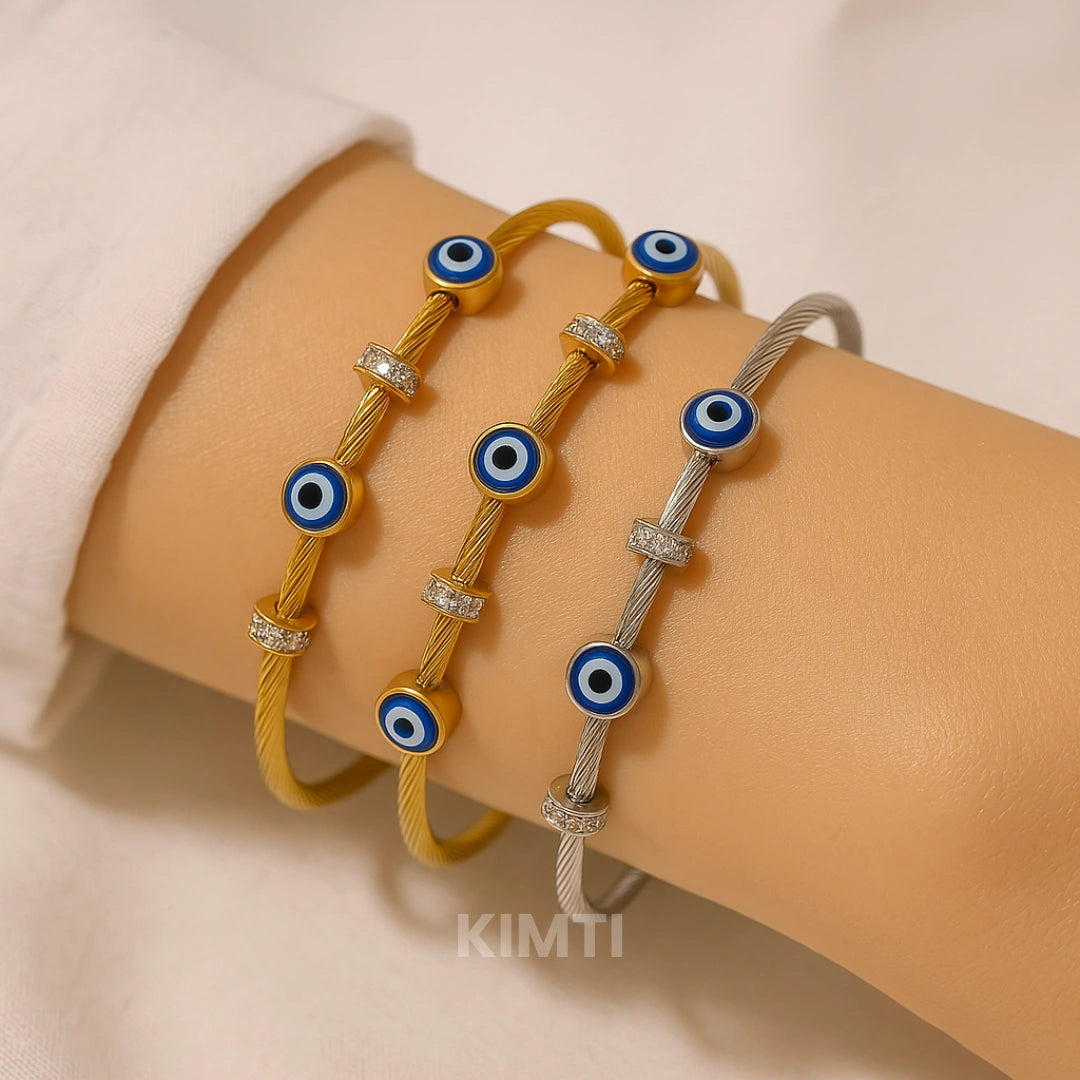 Evil Eye Anti Tarnish Bracelet