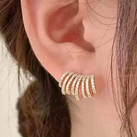 Women Gold-Plated Stud Earring