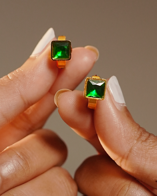 Revelis 18 K Gold Plated Soirée Earrings