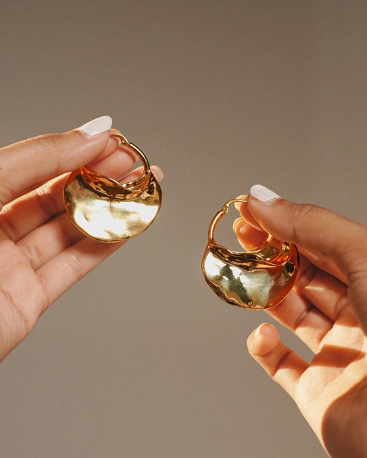 Orivane 18 K Gold Plated Soirée Earrings