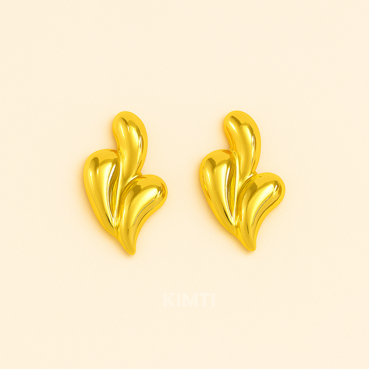 18k Gold Plated Melting Anti Tarnish Earring