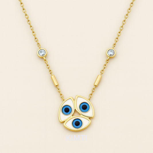 18k Gold PlatedTrinity Protect Necklace