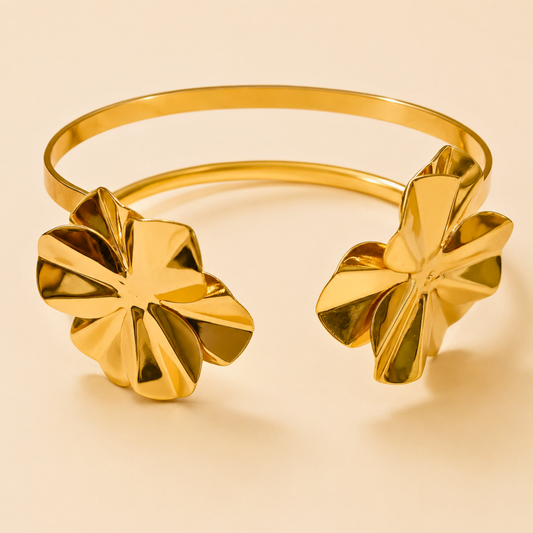 Flora Shine Cuff Bracelet