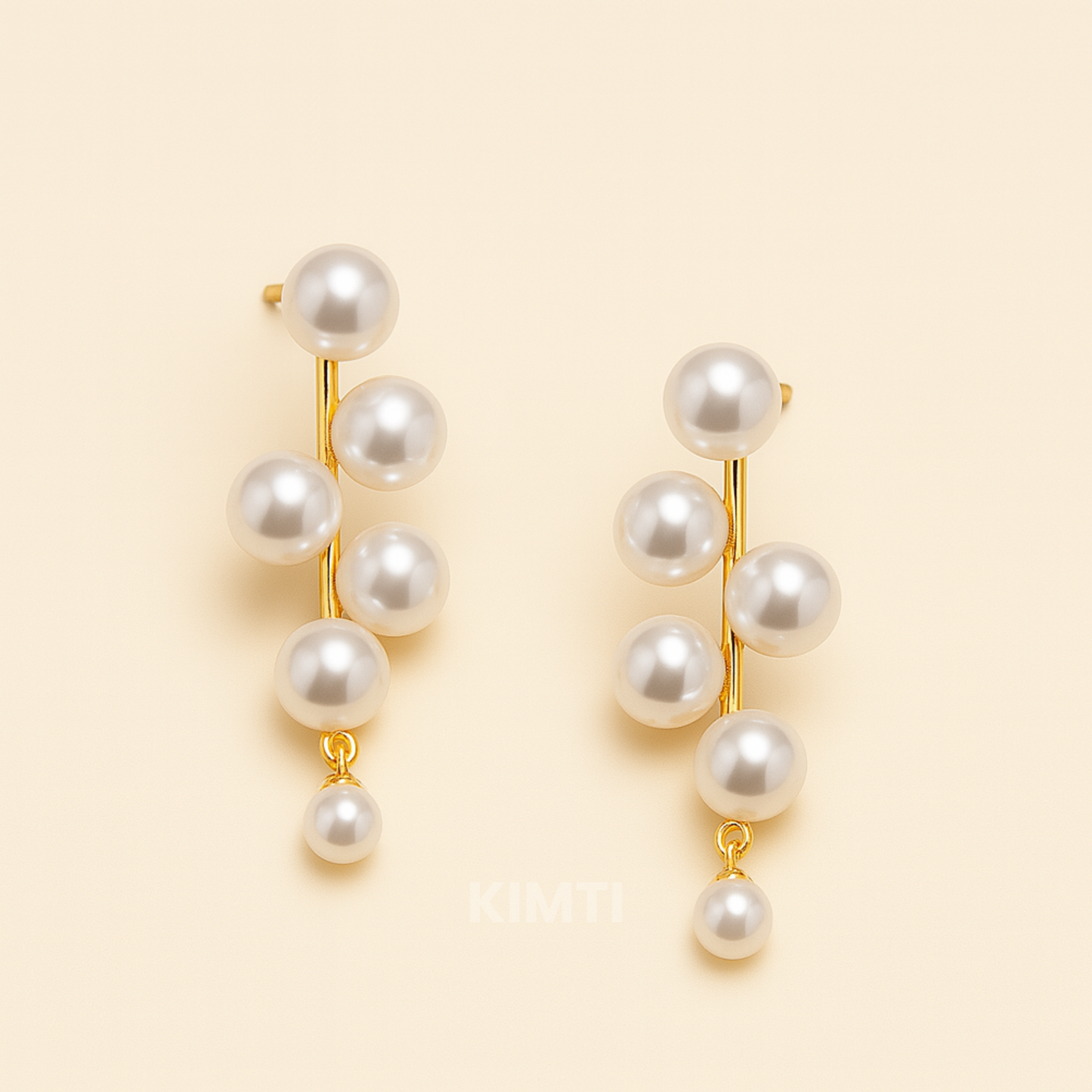 Serene Flow Pearl Earrings