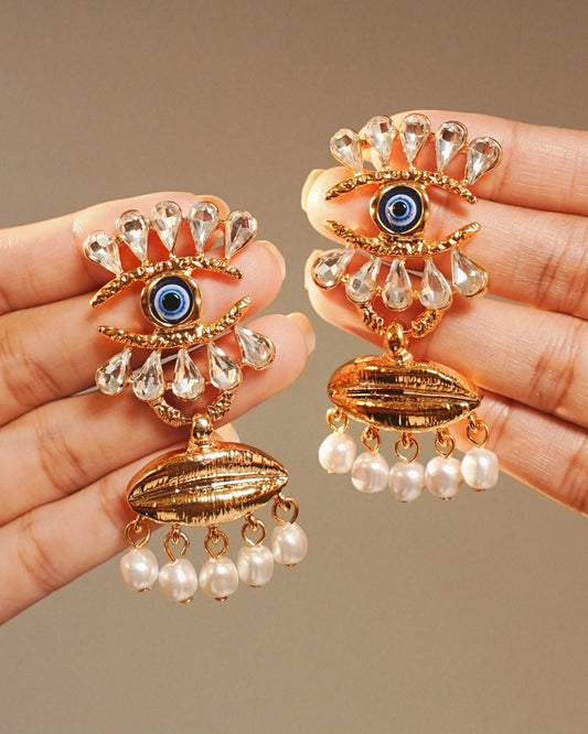 Ophira 18 K Gold Plated Soirée Earrings