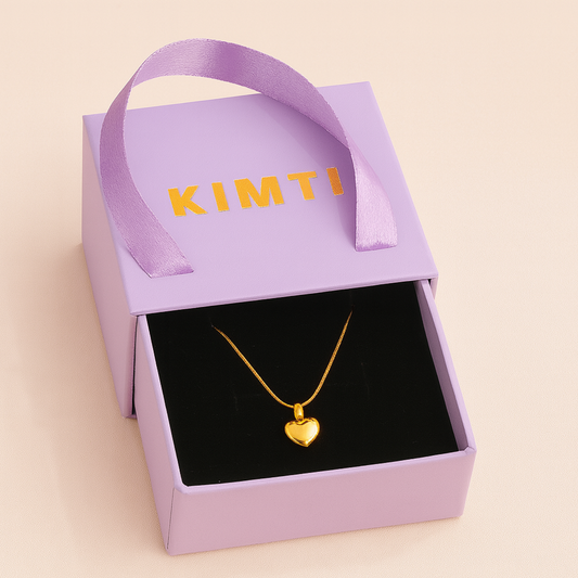 18k Gold Plated Promise Pendant Necklace