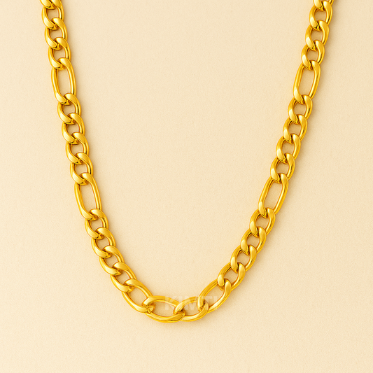 Men-18K Gold Plated Link Anti Tarnish Chain