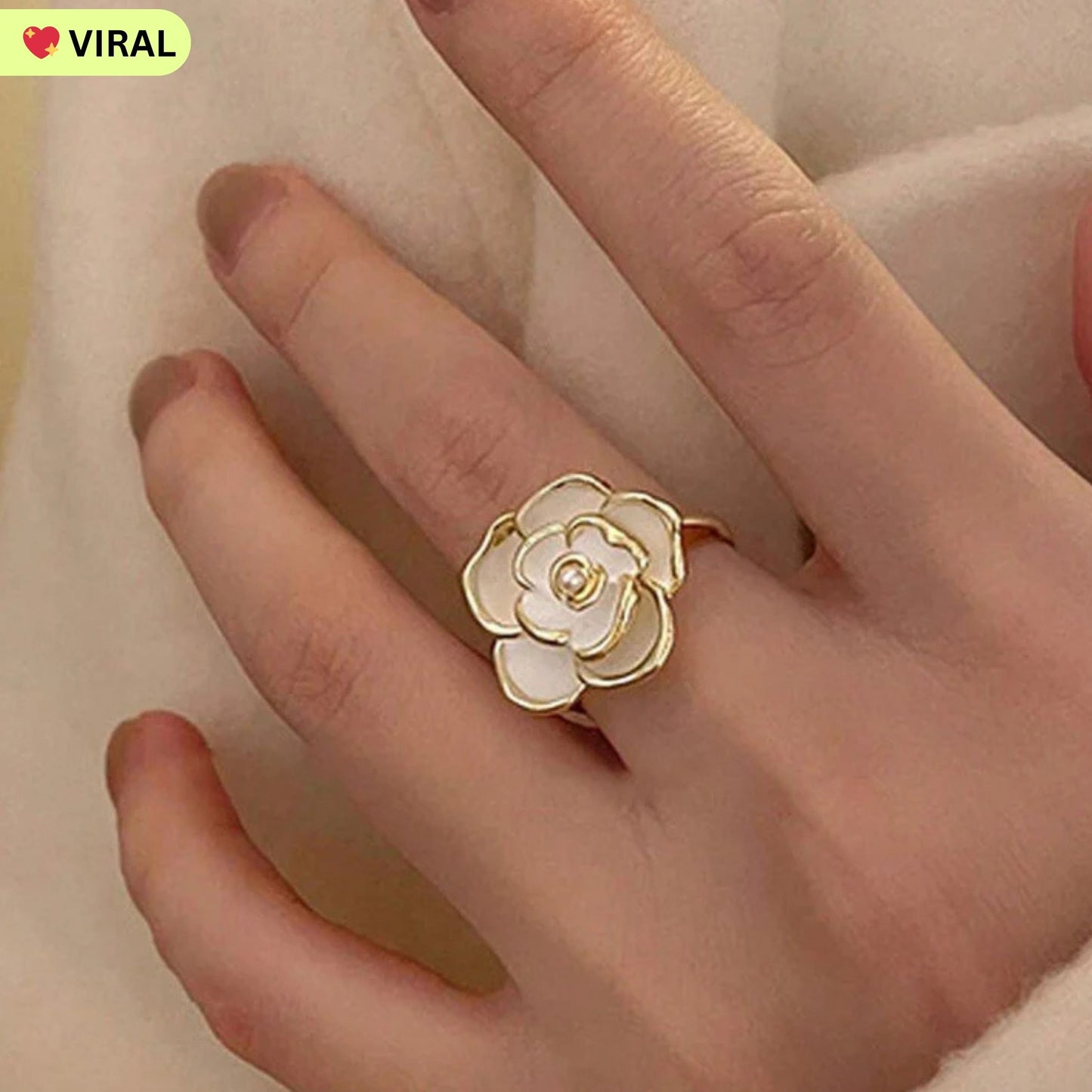 White Rose Ring