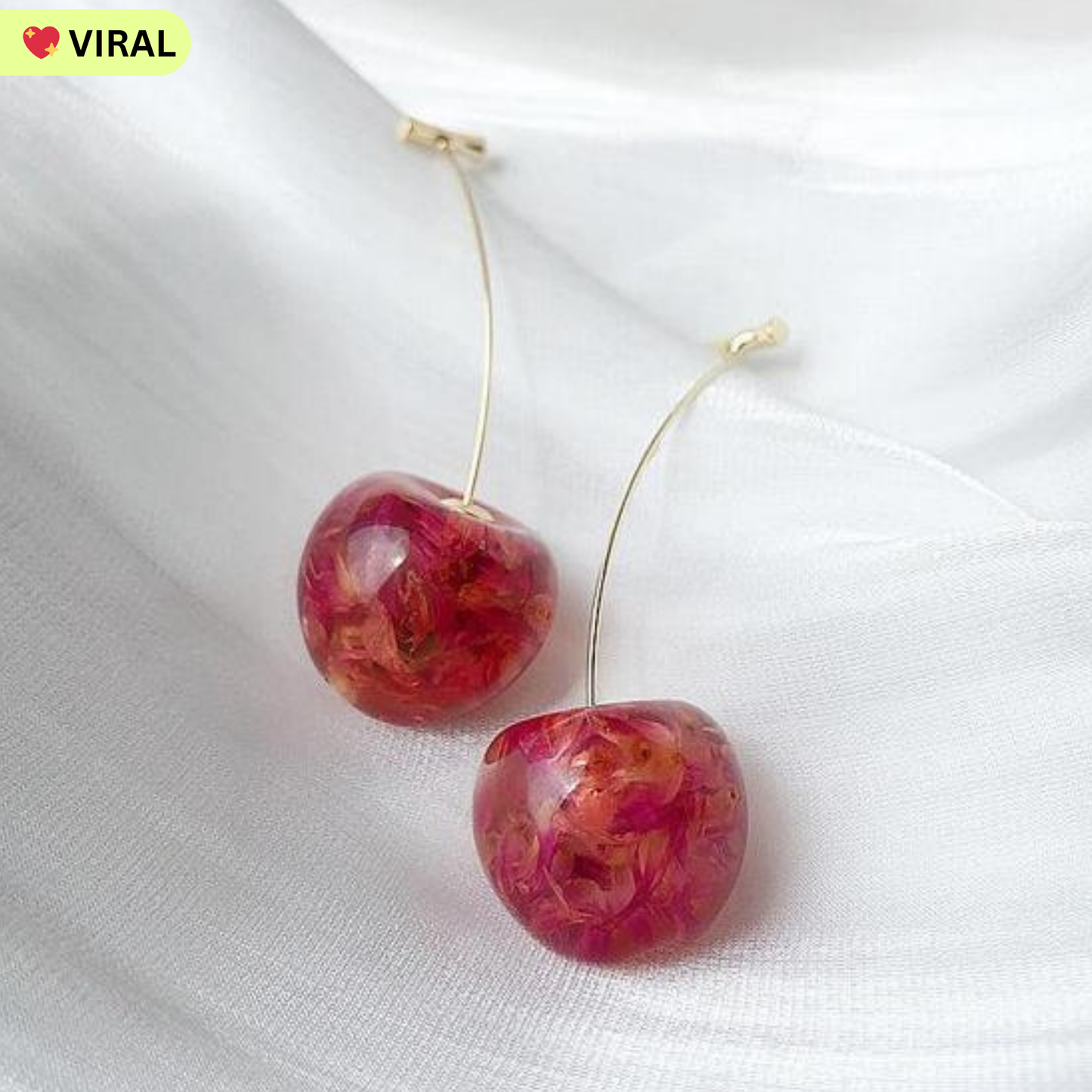 Red Cute Cherry Earrings